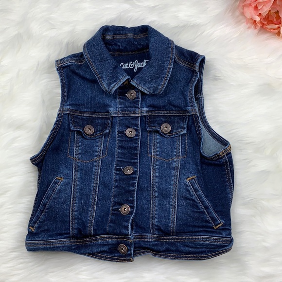 Cat & Jack Other - Girls size M 7/8 denim Jean vest